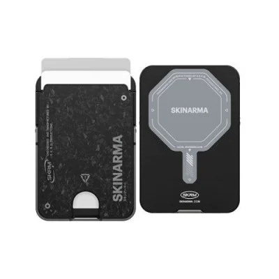 Skinarma magnetic cardholder with smart kick-stand vektor _ onyx